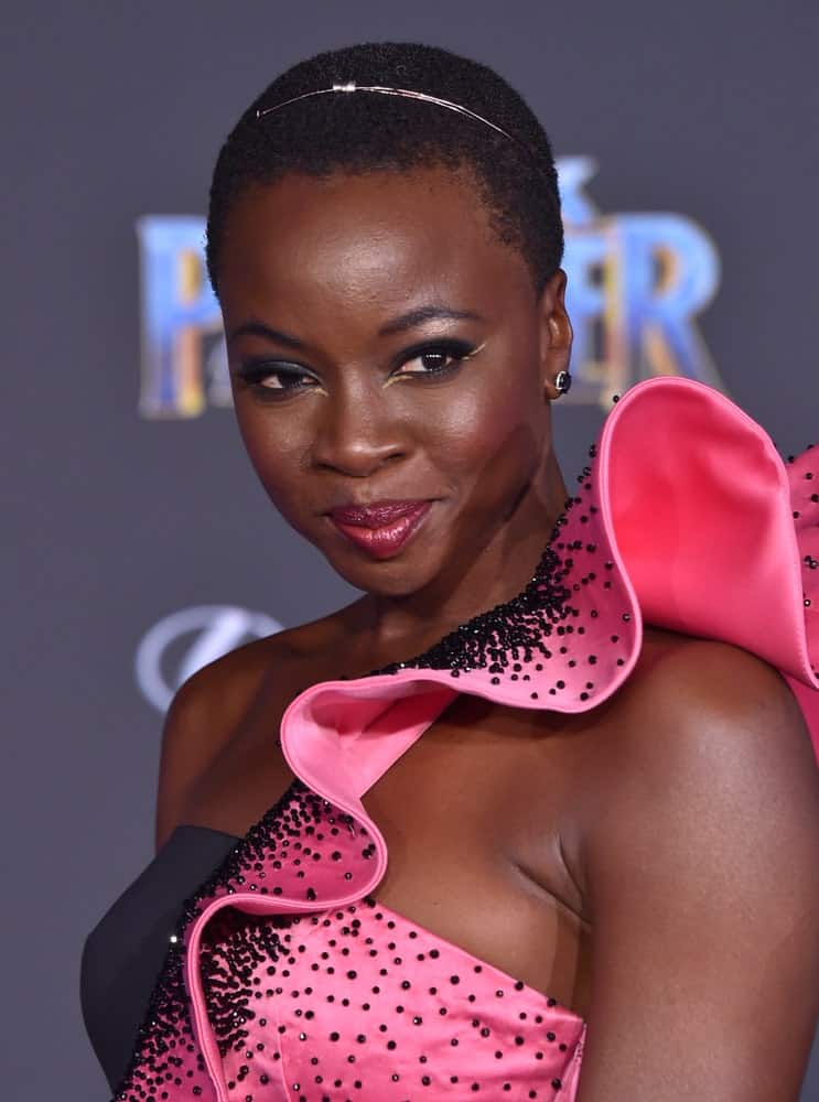 Danai Gurira kommt zur 'Black Panther'-Weltpremiere am 29. Januar 2018 in Hollywood, Kalifornien.'Black Panther' World Premiere on January 29, 2018 in Hollywood, CA.