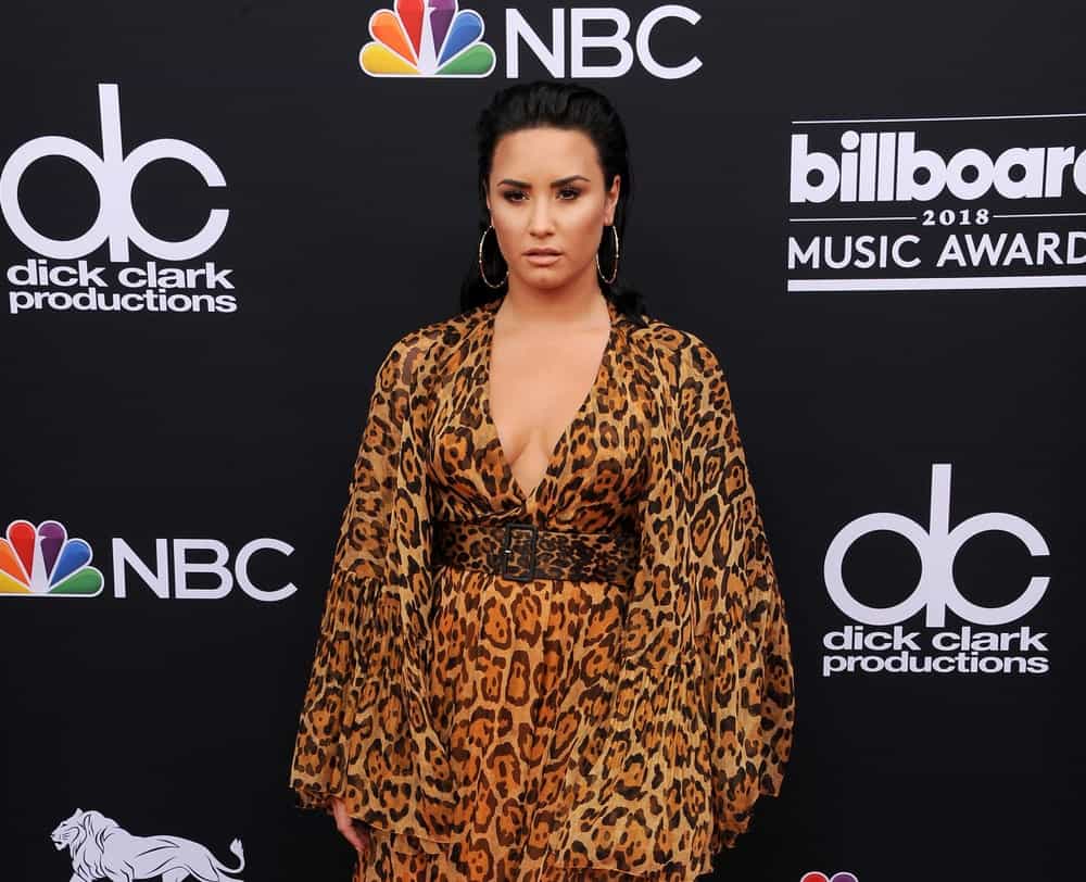 Demi Lovato at the 2018 Billboard Music Awards held at the MGM Grand Garden Arena in Las Vegas, USA on May 20, 2018.