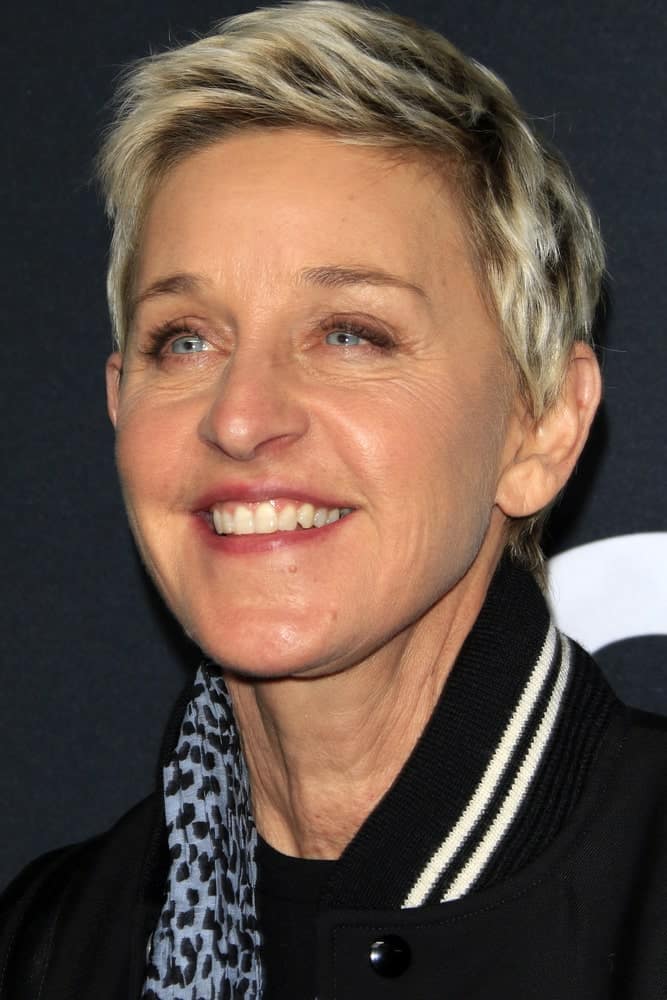 Ellen DeGeneres at the SAINT LAURENT At The Palladium at the Hollywood Palladium on February 10, 2016 in Los Angeles, CA.