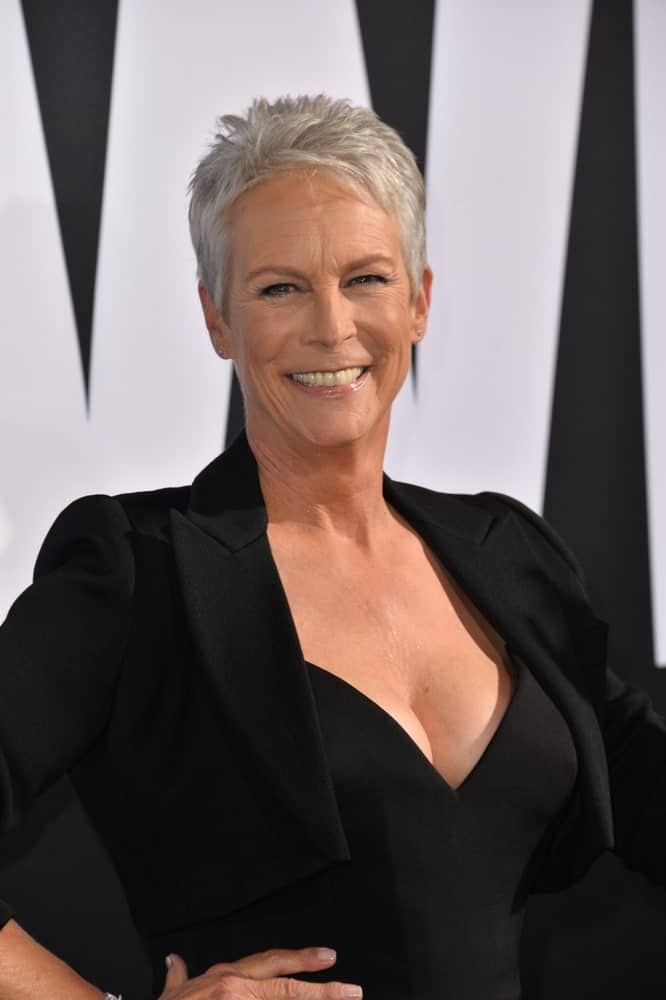 Jamie Lee Curtis at the premiere for "Halloween" at the TCL Chinese Theatre.