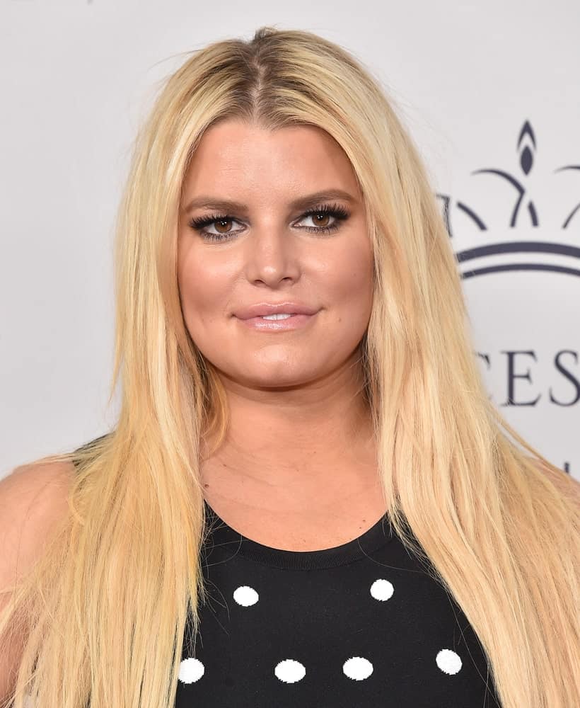 Jessica Simpson arrives for the 2017 Princess Grace Awards Gala Kick-Off on October 24, 2017 in Hollywood, CA.