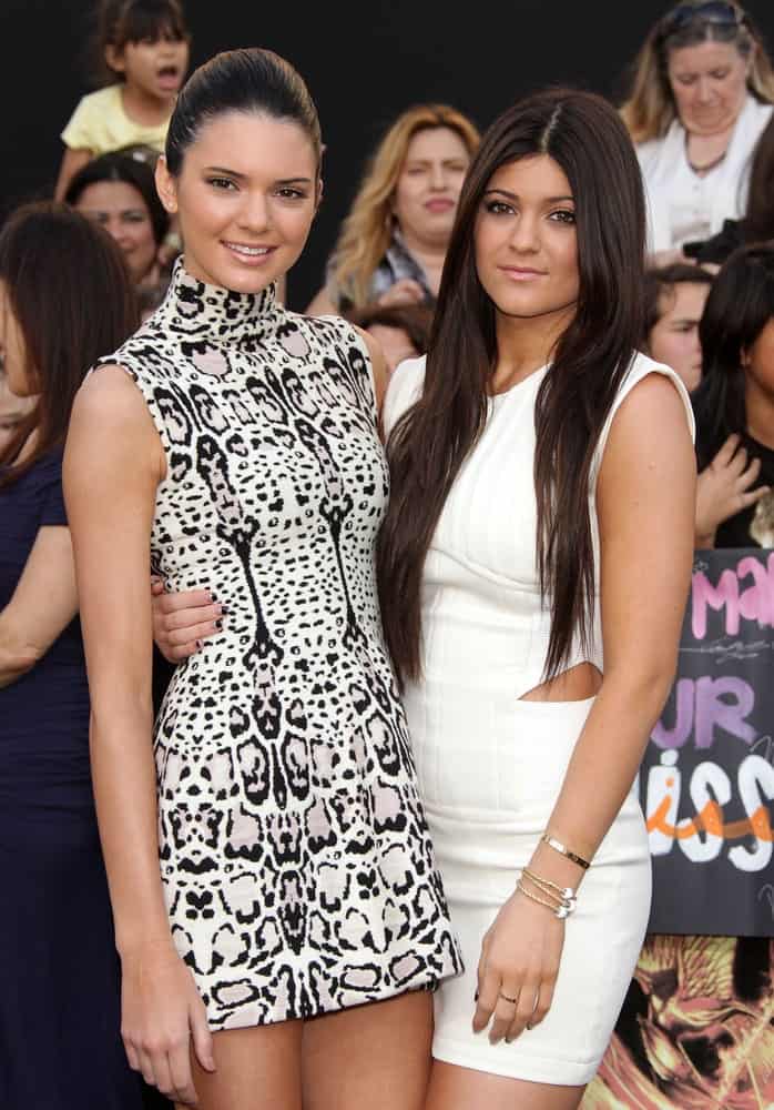 KENDALL & KYLIE JENNER arrives for the "Hunger Games" World Premiere on March 12, 2012 in Los Angeles, CA.