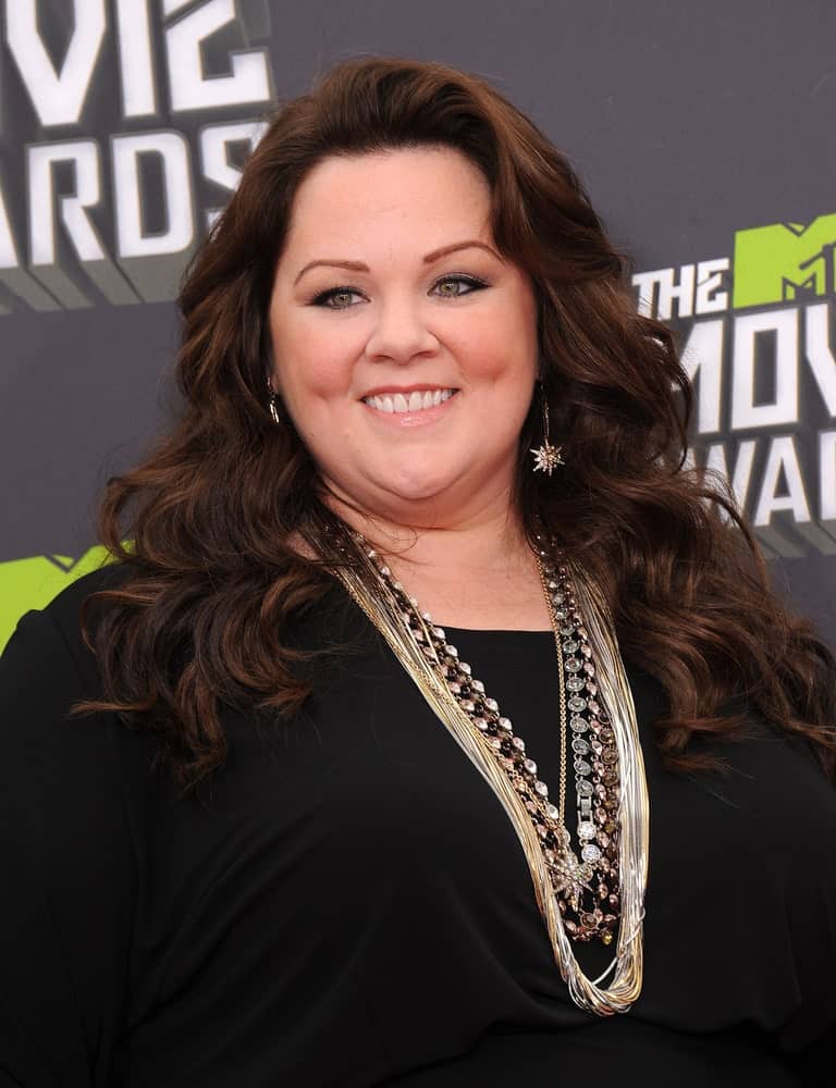 Melissa McCarthy arrives to the Mtv Movie Awards 2013 on April 14, 2013 in Culver City, CA.