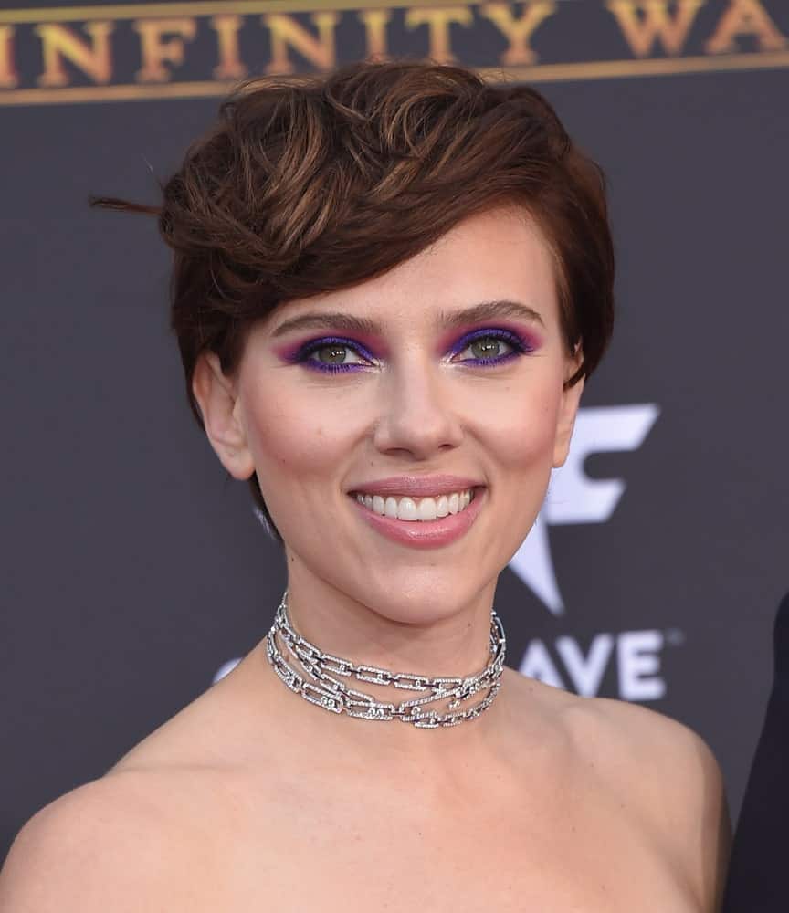 Scarlett Johansson llega al estreno mundial de 'Avengers: Infinity War' World Premiere el 23 de abril de 2018 en Hollywood, CA.'Avengers: Infinity War' World Premiere on April 23, 2018 in Hollywood, CA.