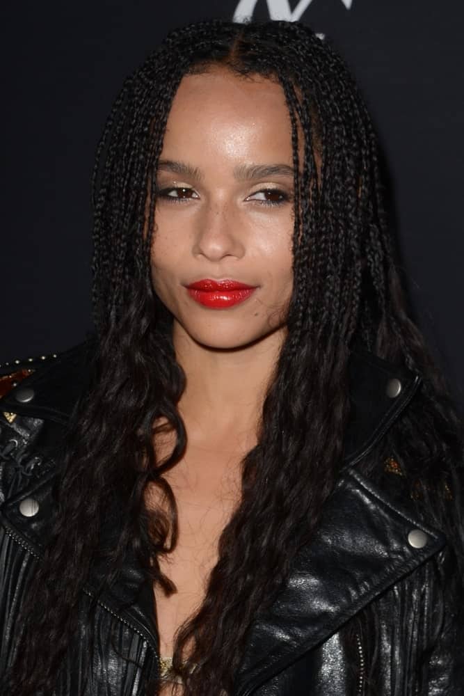 Zoe Kravitz at the Zoe Kravitz Celebrates Her New Role With Yves Saint Laurent Beauty at Gibson Brands Sunset on May 19, 2016 in West Hollywood, CA.
