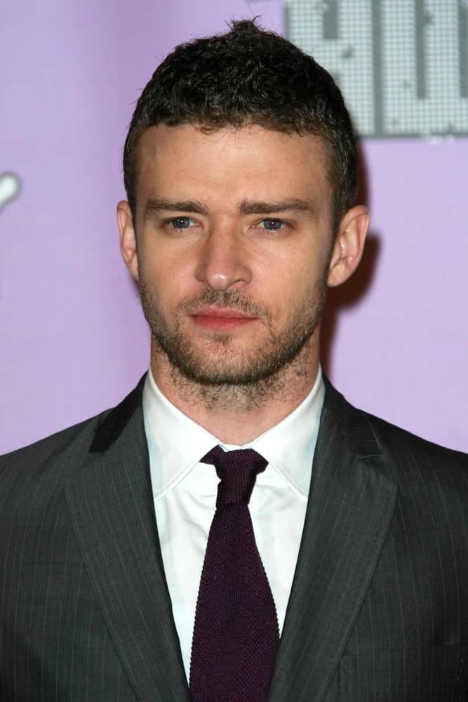 Justin Timberlake wearing an elegant suit as he attends the 2007 MTV Video Music Awards in The Palms Hotel And Casino, Las Vegas, Nevada.