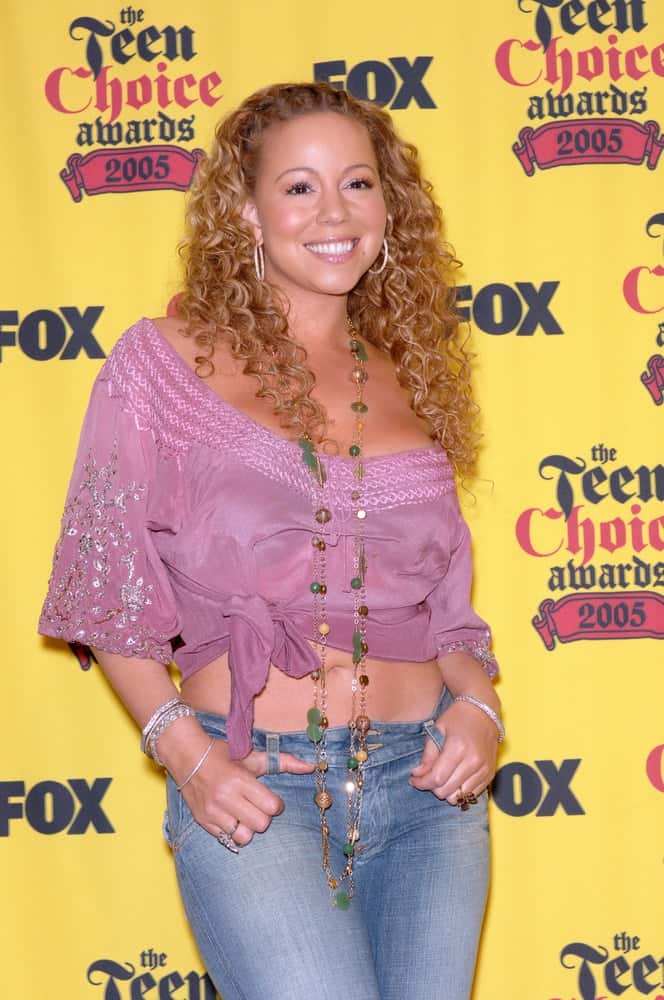 Mariah Carey poses during the 2005 Teen Choice Awards at the Universal Amphitheater, Hollywood. August 14, 2005, Los Angeles, CA 2005.