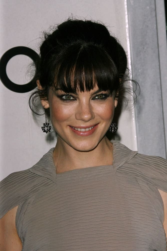 Michelle Monaghan smiles during the Tom Ford Beverly Hills Store Opening at Tom Ford, Beverly Hills, CA on Feb. 24, 2011.