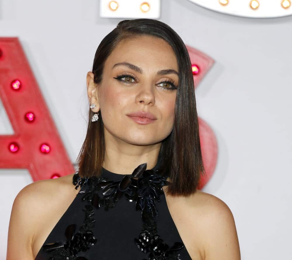 Mila Kunis was gorgeous with her black detailed dress and straight bob hairstyle with subtle highlights at the premiere of ‘A Bad Moms Christmas’ held at the Regency Village Theatre in Westwood last October 30, 2017.