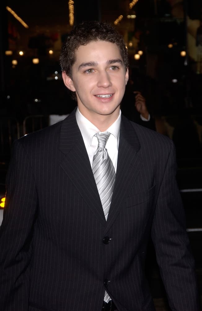 Shia LaBeouf attends the world premiere of his movie "Constantine" at the Grauman's Chinese Theatre, Hollywood on Feb. 16, 2005.
