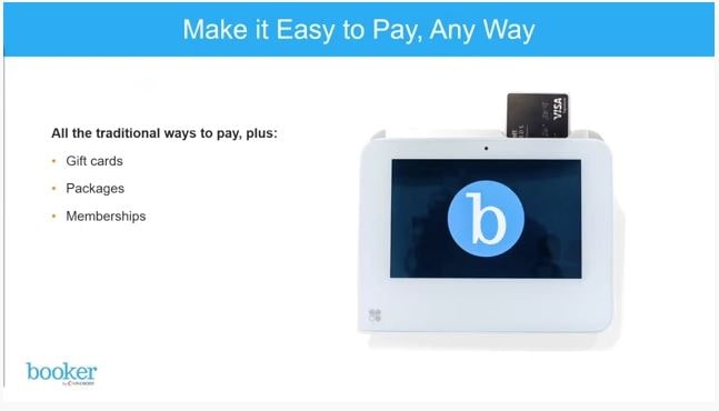 Screenshot of MINDBODY Software Payments