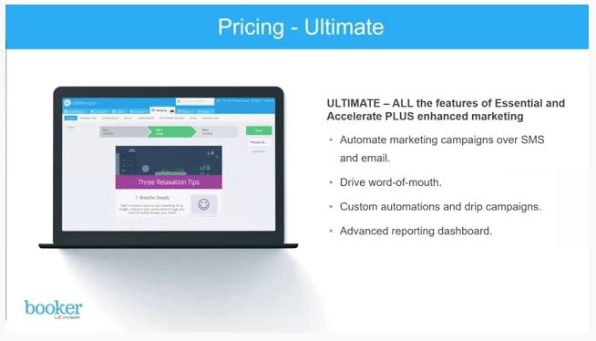 Screenshot of MINDBODY Software Pricing - Ultimate