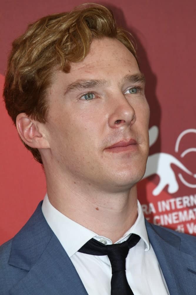 During the 'Tinker, Tailor, Soldier, Spy' photocall at the 68th Venice Festival at Palazzo del Cinema on September 5, 2011, the actor showed off his wavy hair with side-parting.