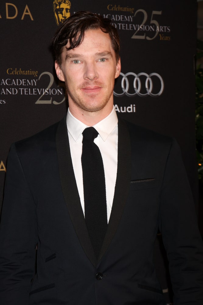 The actor arrived at the BAFTA Award Season Tea Party 2012 at Four Seasons Hotel on January 14, 2012 with loose side-parted hair.