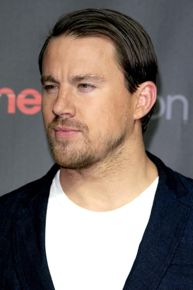 The actor rocked a sleek straight hairdo styled in a side-parted way during the Warner Brothers 2015 Presentation at Cinemacon at the Caesars Palace on April 21, 2015