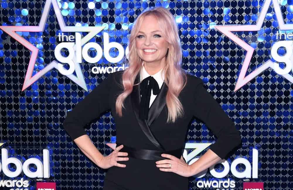 Singer-songwriter Emma Bunton wore an all-black outfit complementing her flowing pink wavy hair with middle parting at the Global Awards 2019 held on March 7th.
