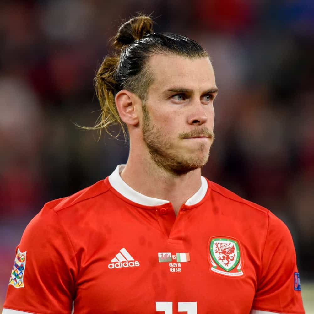 Gareth Bale during the Wales vs Ireland match at Cardiff City Stadium in 2018.