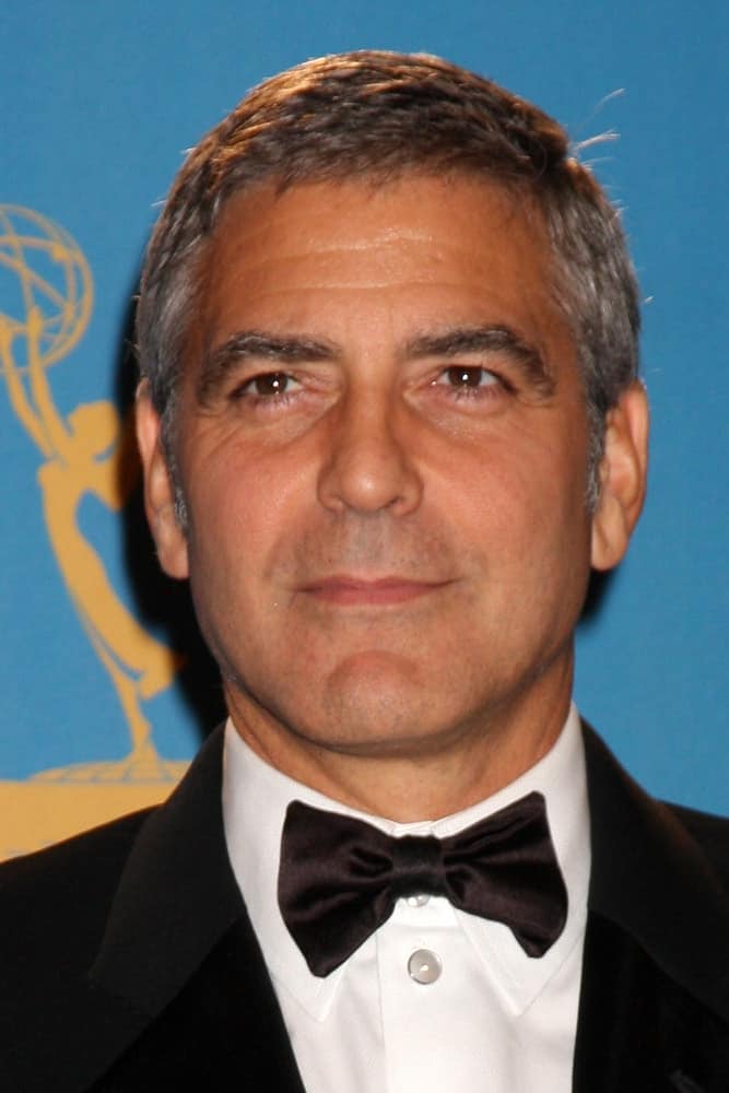 George Clooney in the Press Room at the 2010 Emmy Awards at Nokia Theater at LA Live on August 29, 2010 in Los Angeles, CA