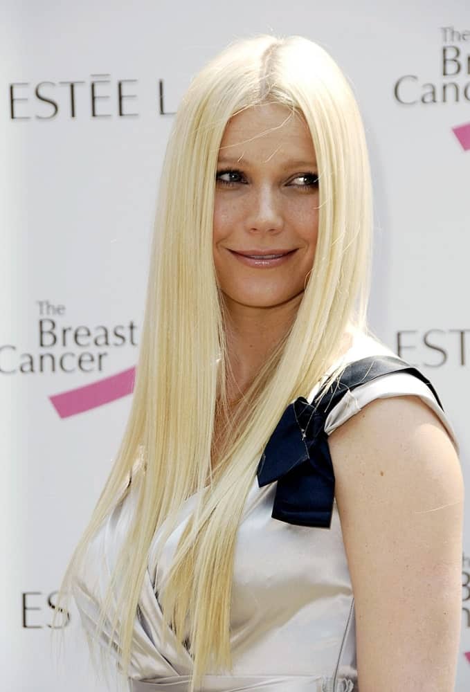 Gwyneth Paltrow exhibited her long straight tresses with middle parting at the Aerin Lauder Luncheon to Honor Gwyneth Paltrow Collection on September 20, 2006.