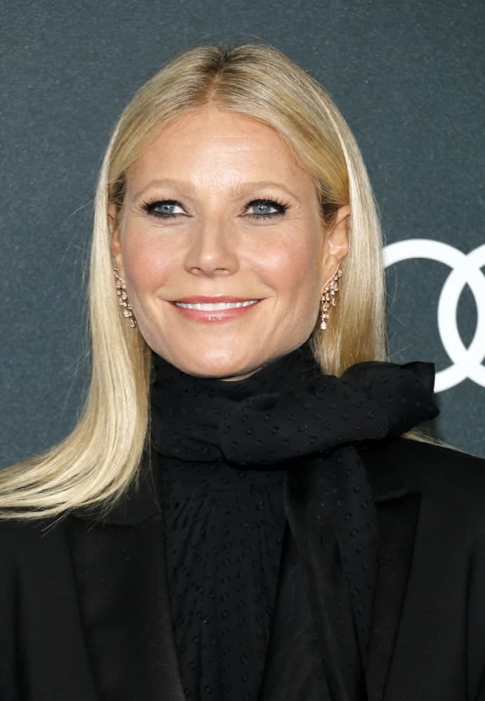 Gwyneth Paltrow showcased a sleek look with her center-parted straight blonde hair at the World premiere of ‘Avengers: Endgame’ held on April 22, 2019.