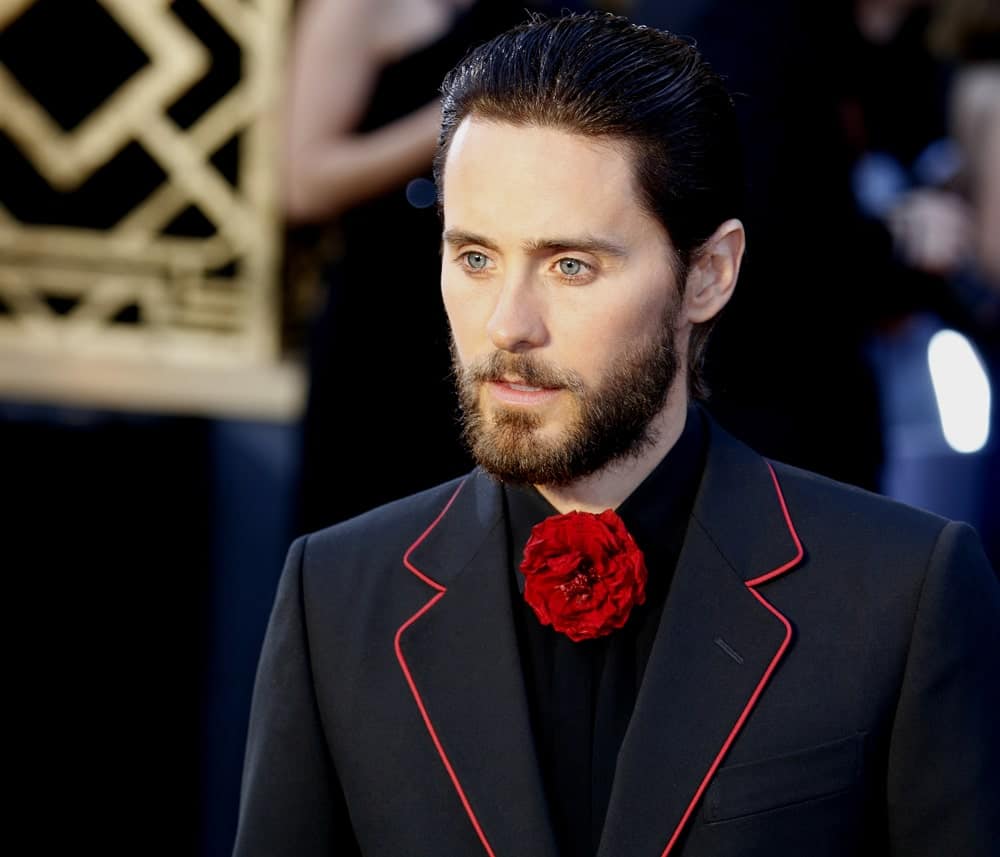 Jared Leto attended the 88th Annual Academy Awards held on February 28, 2016 with a sophisticated slicked hairstyle gelled to perfection.