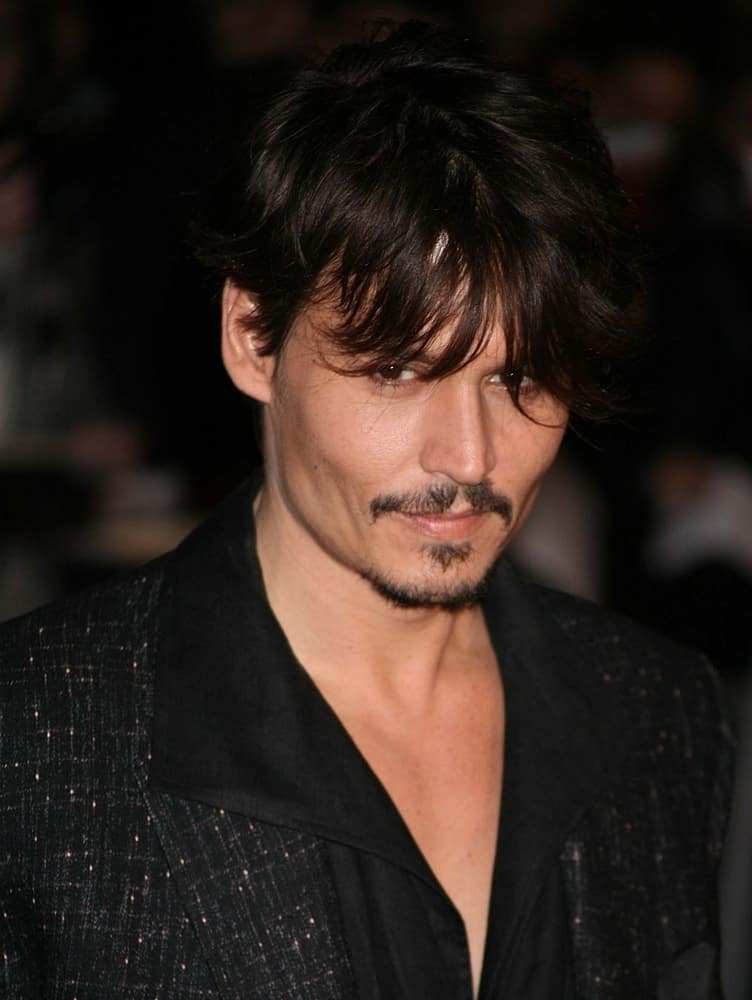 Johnny Depp at the European Premiere of 'Sweeney Todd' at the Odeon Leicester Square on January 10, 2008 in London, England.