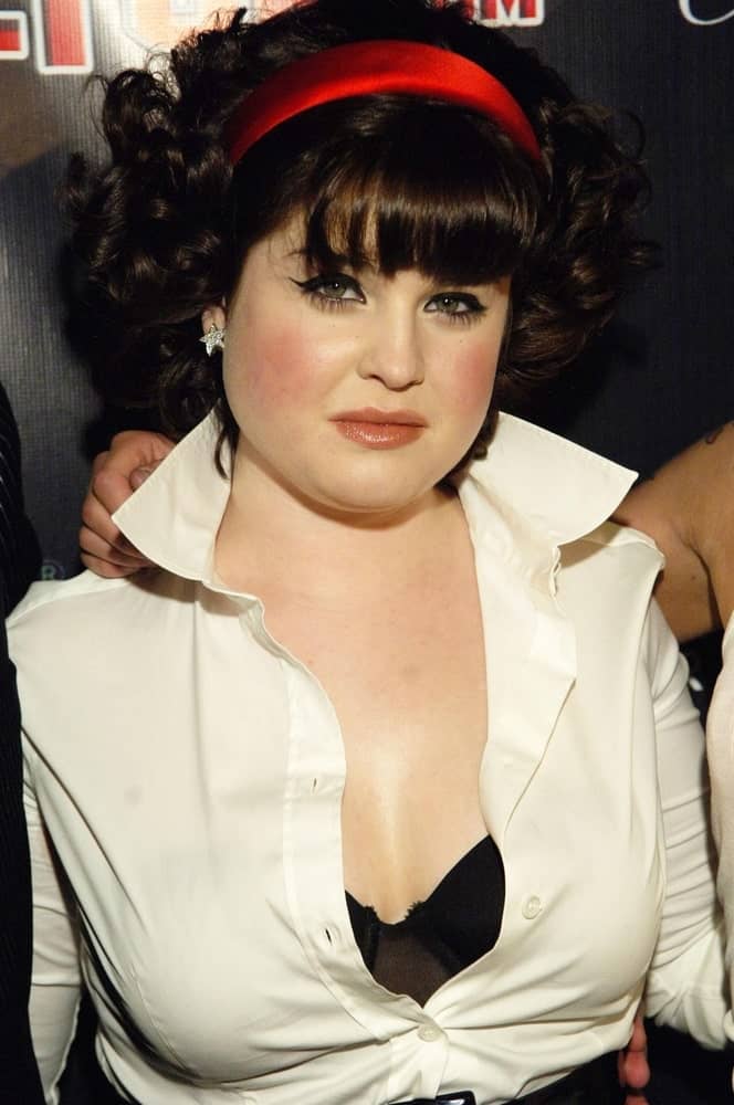 Kelly Osbourne, back to her black hair during The Queen's Birthday Ball for Perez Hilton on March 23, 2007 at West Hollywood, Los Angeles, California.