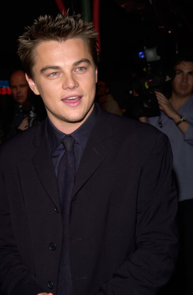 Leonardo DiCaprio attended the Hollywood premiere of his new movie “The Beach” in 2000 with a spiky hairdo.