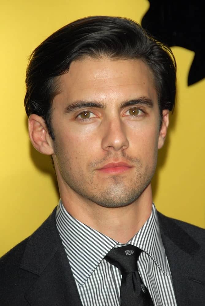 During the world premiere of "Rocky Balboa" on December 13, 2006, Milo Ventimiglia opted for a side-swept hairstyle paired with a trimmed beard.