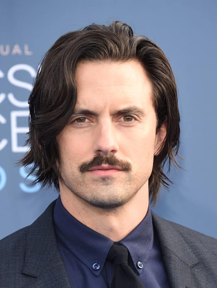 The actor had stylish side-swept waves and a mustache at the Critics' Choice Awards 2016 held in Hollywood, CA on December 11, 2016.