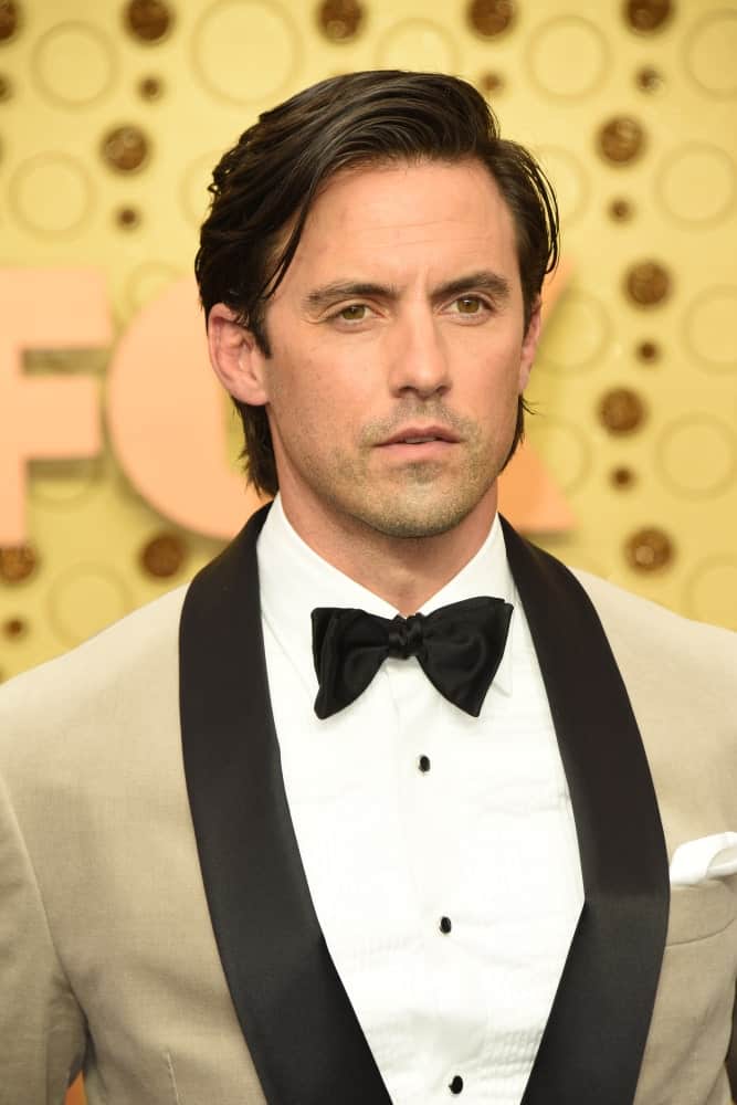 The actor is a natural charmer with his side-swept hairstyle paired with a beige suit. This look was worn at the Primetime Emmy Awards - Arrivals at the Microsoft Theater on September 22, 2019.