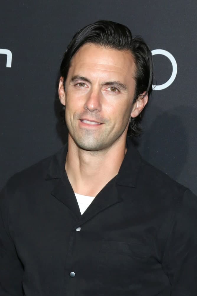 On September 19, 2019, Milo Ventimiglia attended the Audi Celebrates The 71st Emmys at the Sunset Towers with a combed over hairstyle and a shaved beard.