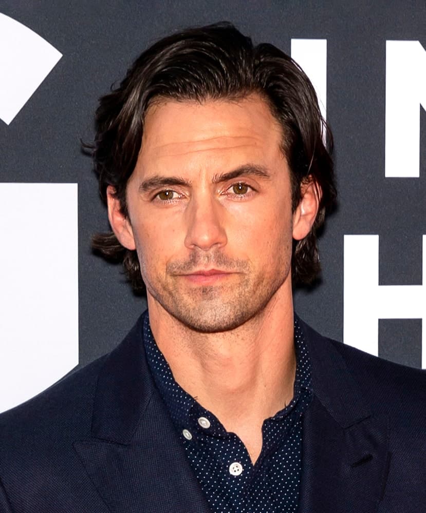 Milo Ventimiglia parted his wavy medium-length locks at the premiere Of "The Art of Racing in the Rain" held on August 1, 2019.