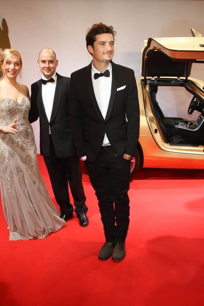Orlando Bloom brushed up his dark curls into a slick but messy pompadour hairstyle for the Bambi 2010 Awards at Filmpark Babelsberg on November 11, 2010 in Potsdam, Germany.
