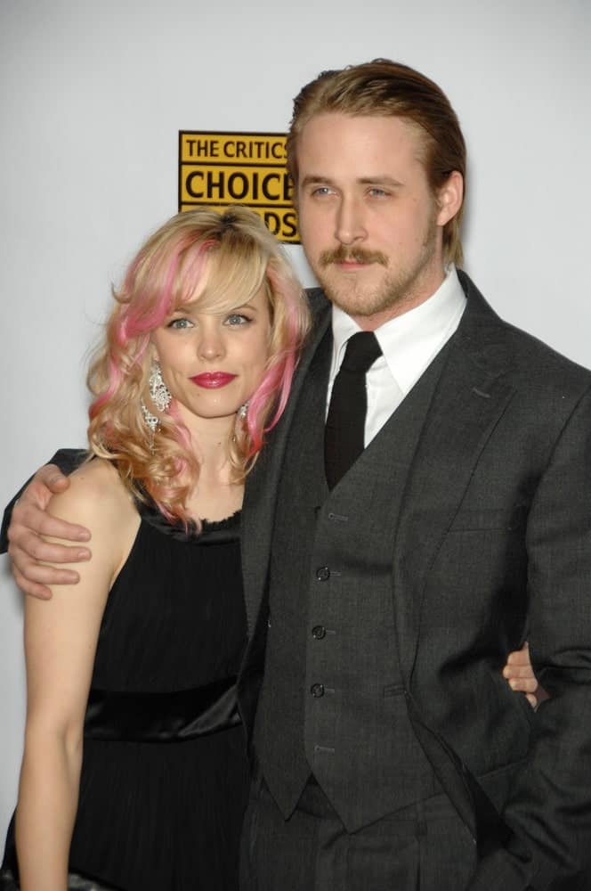 Rachel McAdams & Ryan Gosling were at the 12th Annual Critics’ Choice Awards at the Santa Monica Civic Auditorium on January 12, 2007. Gosling wore a three-piece suit with his long slicked back hairstyle.
