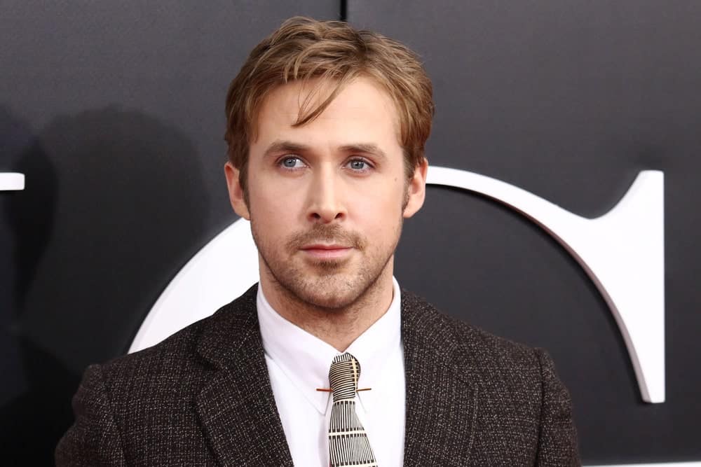 Ryan Gosling's sandy blond hair was tousled and side parted when he attended the premiere of "The Big Short" at the Ziegfeld Theatre on November 23, 2015 in New York City.