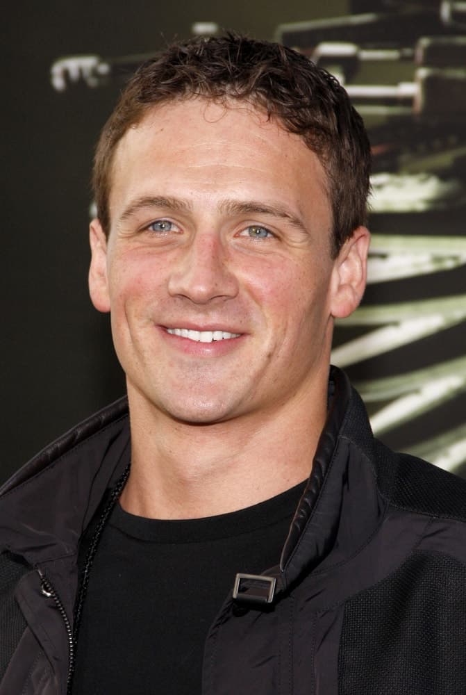 Ryan Lochte at the Los Angeles premiere of "The Expendables 2" held at the Grauman's Chinese Theatre in Los Angeles, United States on August 15, 2012.