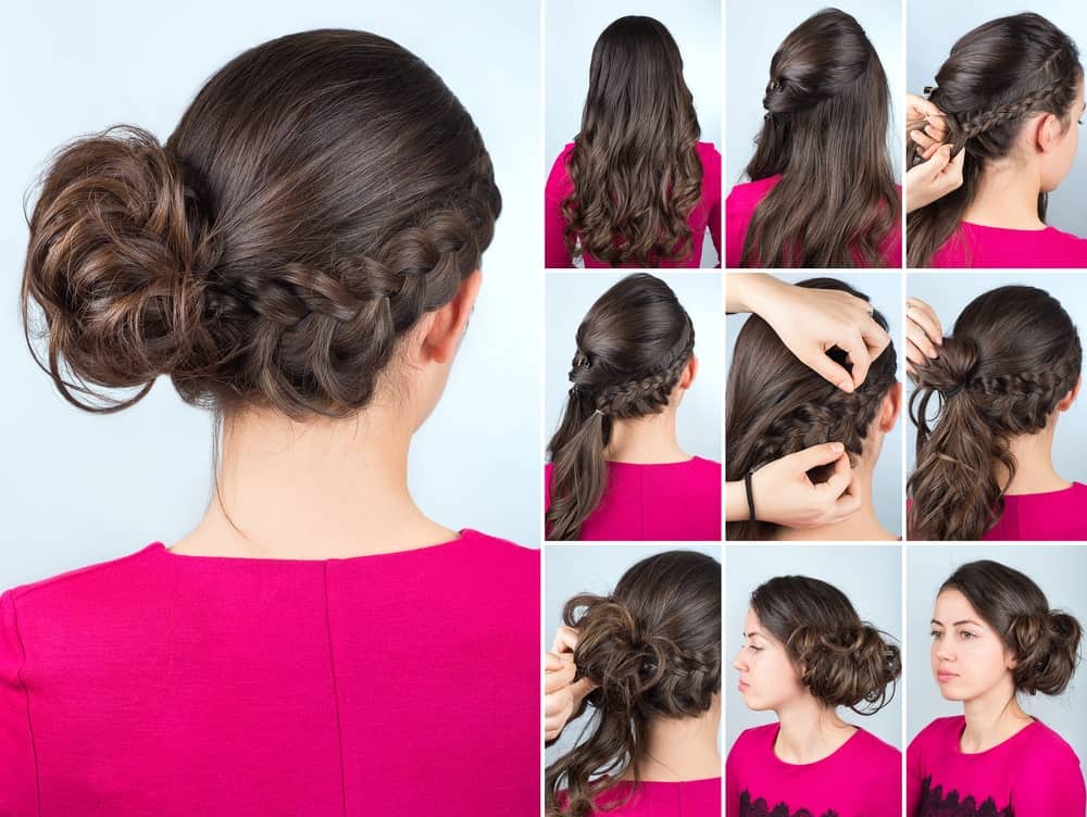 Side Low-Style Braided Bun Hair Tutorial (9 Steps with Pics)
