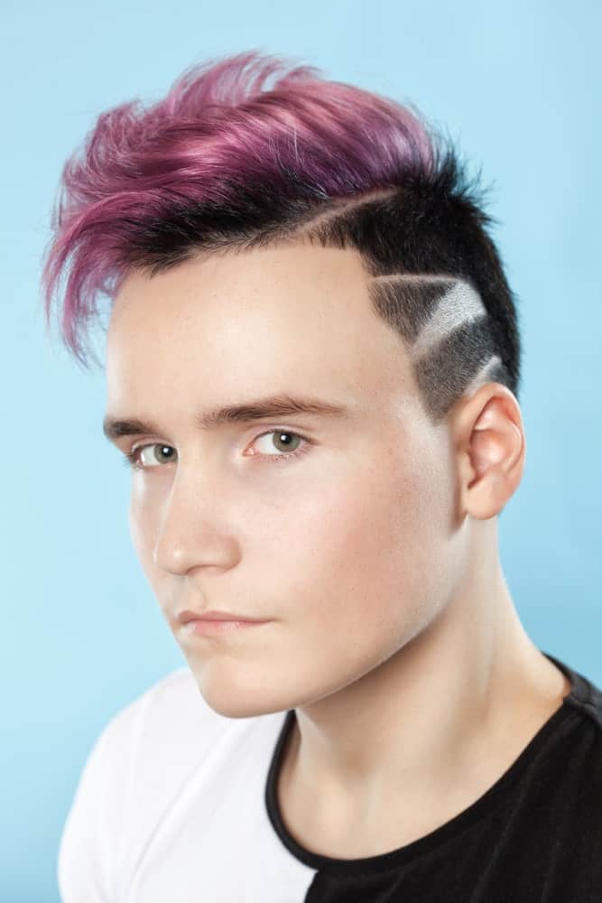 This style has become a very popular choice for younger men in the last few years. It attract people's eyes with its sharp lines shaved into the hair of the person sporting it.